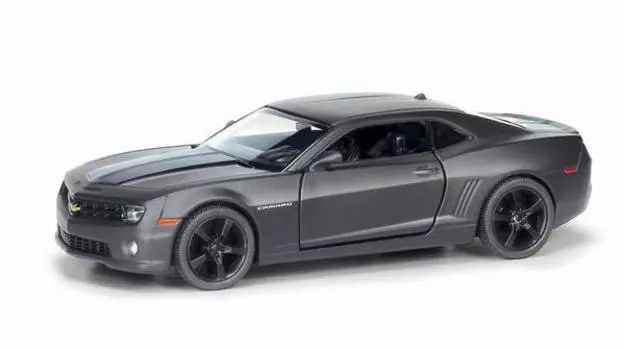 Металлическая инерционная машина RMZ City - Chevrolet Camaro, 1:32, серый матовый