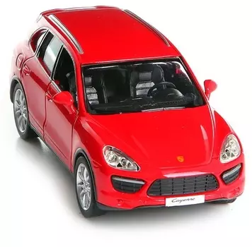 Металлическая инерционная машина RMZ City - Porsche Cayenne Turbo, 1:32, красный матовый