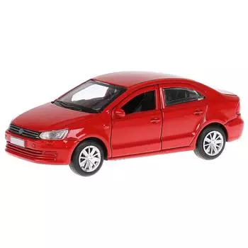 Металлическая инерционная машина Седан, красный, 12 см