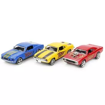 Металлическая инерционная машина Спорткар, 12 см, свет и звук