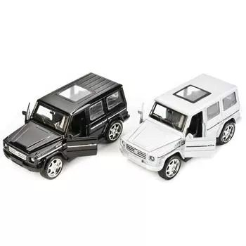 Металлическая инерционная машина – Внедорожник, 12 см, свет и звук