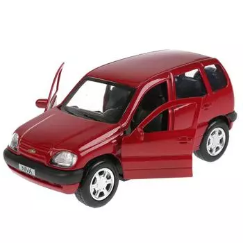 Металлическая инерционная модель - Chevrolet Niva, 12 см, открываются двери