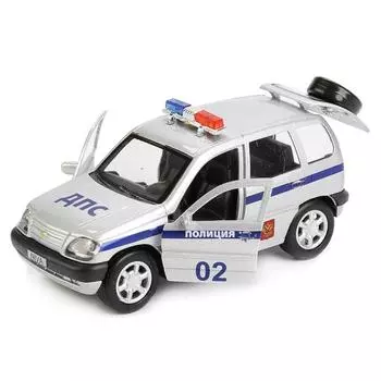 Металлическая инерционная модель - Chevrolet Niva, 12 см