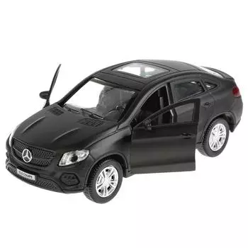 Металлическая инерционная модель – Mercedes-Benz GLE Coupe, матовый черный, 12 см, открываются двери и багажник