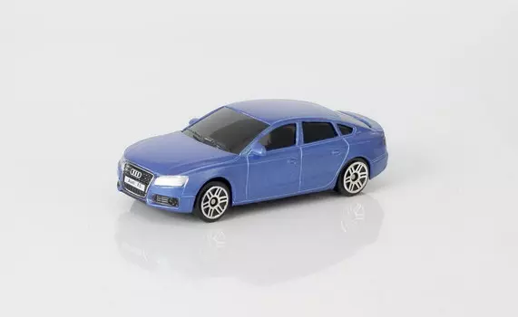 Металлическая машина - Audi A5, 1:64, синий