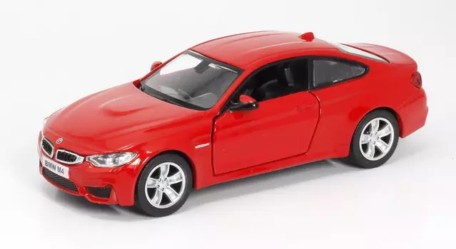 Металлическая машина - BMW M4 Coupe, 1:36, красный
