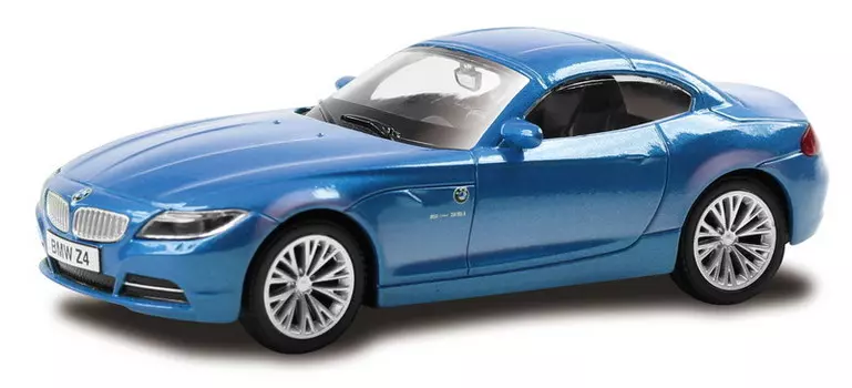 Металлическая машина - BMW Z4, 1:43, синий