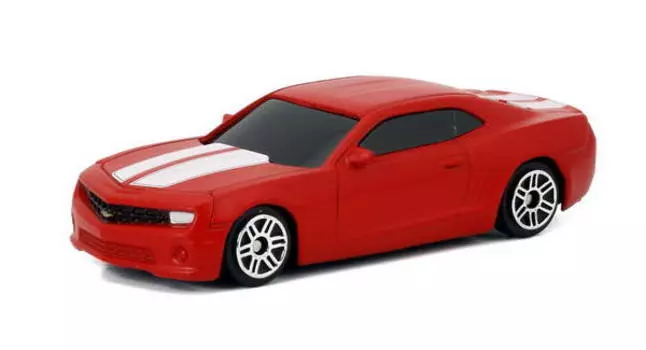 Металлическая машина - Chevrolet Camaro, 1:64, матовый красный