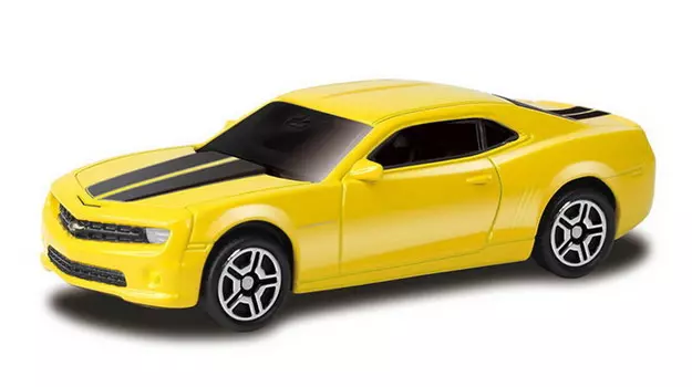 Металлическая машина - Chevrolet Camaro, 1:64, желтый