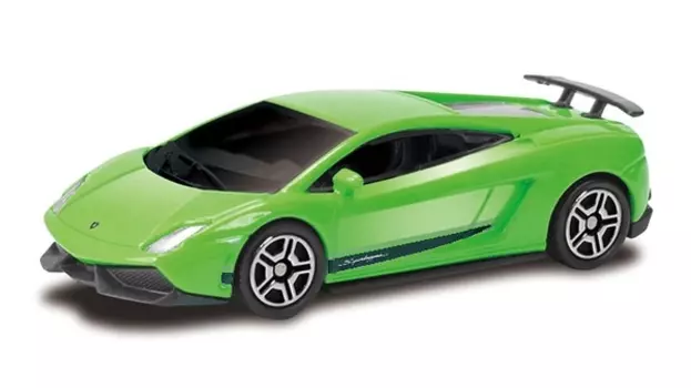 Металлическая машина - Lamborghini Gallardo LP570-4, 1:64, зеленый