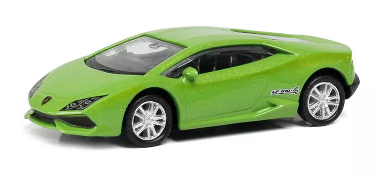 Металлическая машина - Lamborghini Huracan LP610-4, 1:64, зеленый