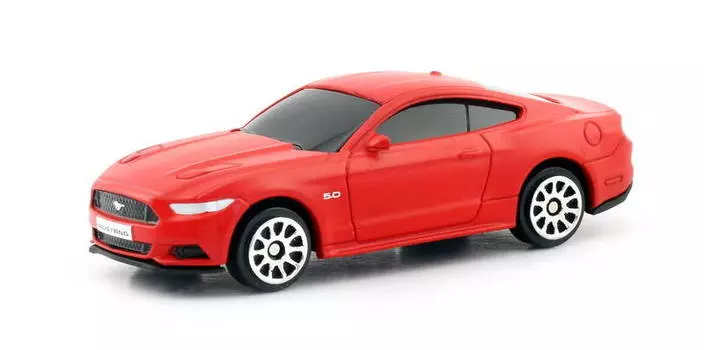 Металлическая машина RMZ City - Ford Mustang 2015, 1:64, цвет красный матовый