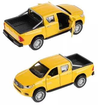 Металлическая машинка – Toyota Hilux, 12 см, свет и звук