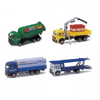 Металлическая модель грузовика 15 см., 16 видов