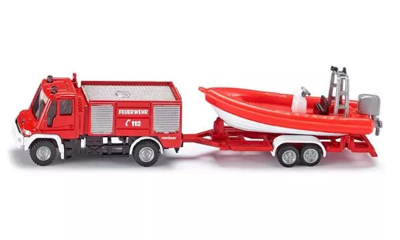 Металлическая модель - Пожарная машина Mercedes с катером, 1:87