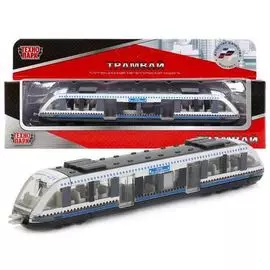 Металлическая модель - Трамвай, длина 16,5 см.