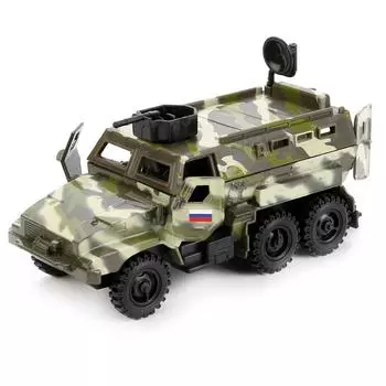 Металлический броневик 12 см., открываются двери и багажник, вращается пушка, инерционный -WB)