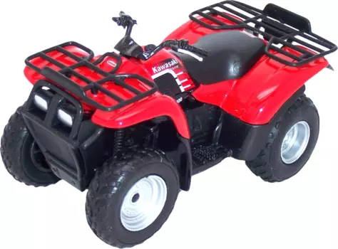Металлический игрушечный квадроцикл Kawasaki, масштаб 1:19