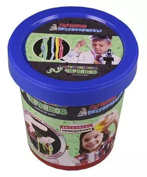 Микро-набор для экспериментов - Делаем цветных червяков - Зеленый