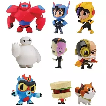 Микрофигурки из серии Big Hero 6, 3-5 см., несколько видов