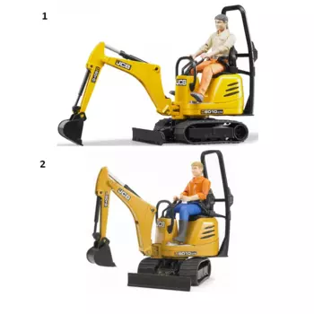 Мини экскаватор JCB 8010 CTS и рабочий