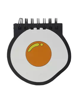 Мини-блокнот на кольцах – Яичница, белый