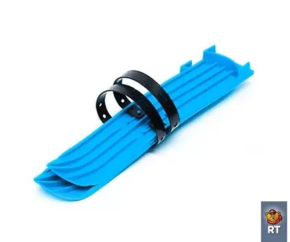 Мини-лыжи маленькие с ремнями М2, синие