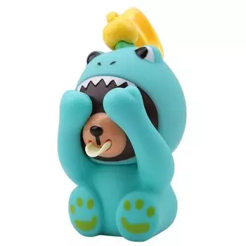 Мишка-дразнюка, показывающий язык и опускающий лапы, 6 х 10 см, костюм дракончика