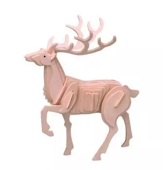 Модель деревянная сборная - Благородный олень