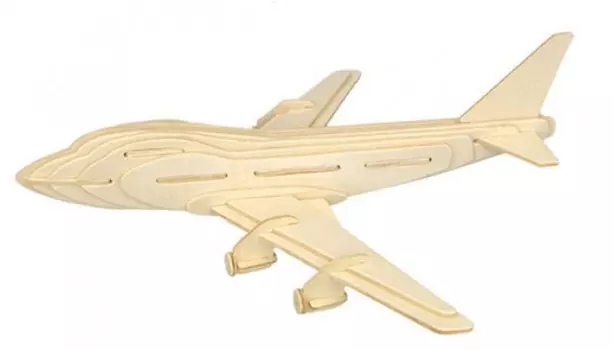 Модель деревянная сборная - Воздушный транспорт – Боинг, 4 пластины