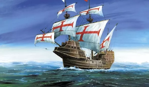 Модель для склеивания - Корабль конкистадоров Сан Габриэль