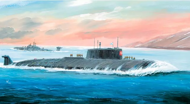 Модель для склеивания - Российский АПЛ Курск