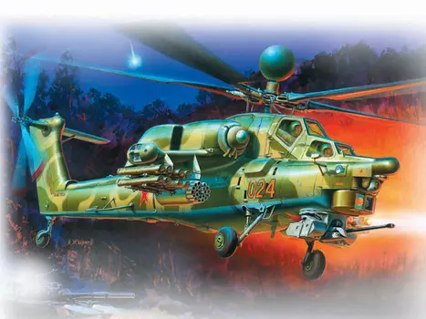 Модель для склеивания - Вертолёт Ми-28Н