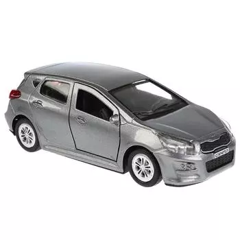 Модель Kia Ceed, 12 см, открывающиеся двери, инерционная, серый