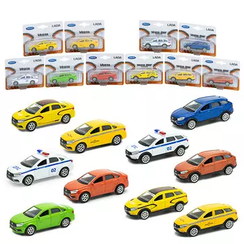 Модель машины LADA Vesta и LADA Vesta SW Cross, масштаб 1:60