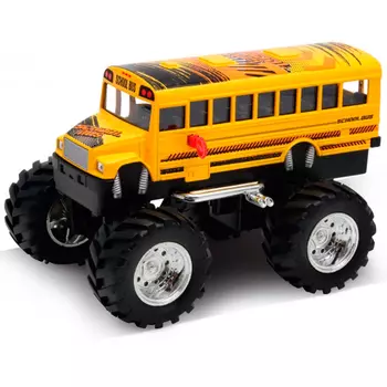Модель машины School Bus Big Wheel Monster, 1:34-39