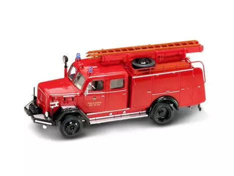Модель пожарного автомобиля Magirus-Deutz 150D, образца 1964 года, масштаб 1/43
