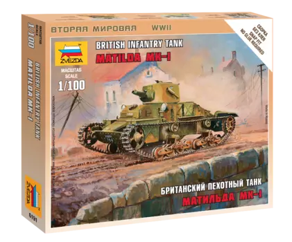 Модель сборная - Британский танк Матильда Mk-1