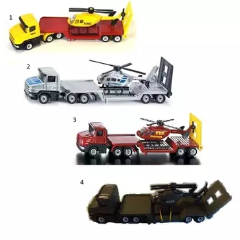 Модель - Тягач полиции с вертолетом