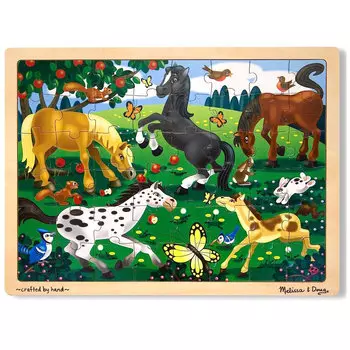 Мои первые пазлы - Резвые лошади, 48 элементов