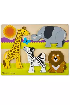 Мои первые пазлы - животные