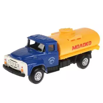 Молоковоз ЗИЛ-130, 12 см, подвижные элементы, инерционный