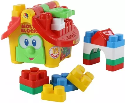 Molto Blocks Логический домик Маленький строитель