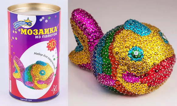 Мозаика из пайеток 3D "Рыбка"