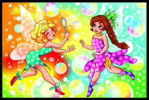 Мозаика из пайеток формат А4 - Красивые Феи