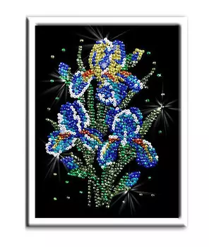 Мозаика из пайеток - Ирисы