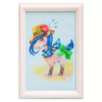 Мозаика из пайеток - Лошадка