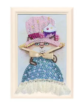 Мозаика малая из пайеток - Кошка