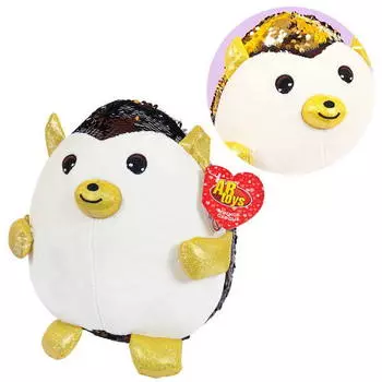 Мягкая игрушка - Ежик с пайетками, 20 см