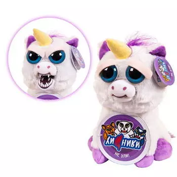 Мягкая игрушка Feisty Pets - Единорог из серии – Хищники, 20 см